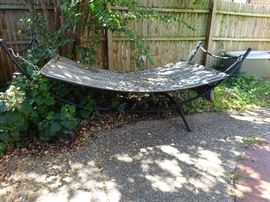 hammock on a metal frame