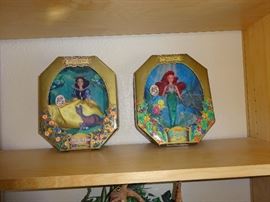 little mermaid and snow-white dolls