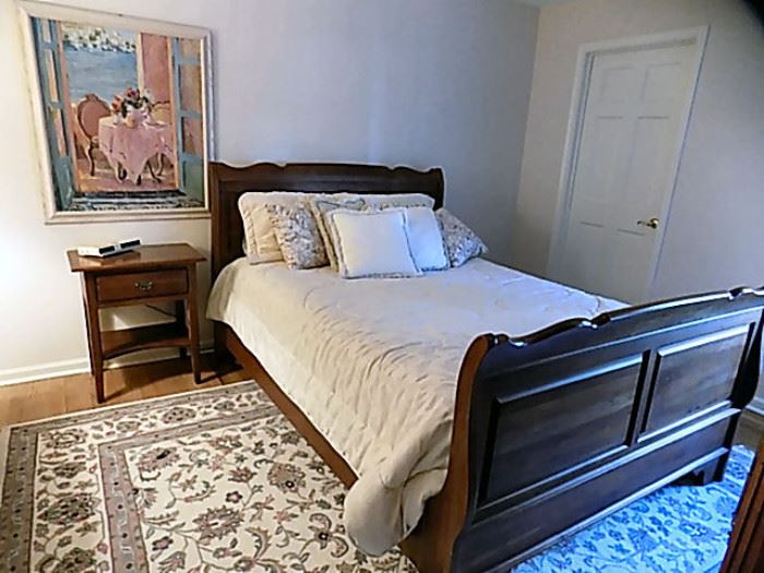 Queen Bedroom Set with Armoire, Chest, Mirror, and Night Stand