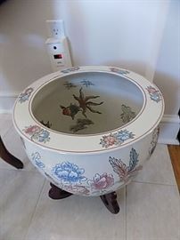 Chinese Fish Bowl on Stand