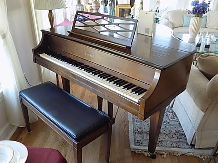 Kimball Baby Grand Piano and Bench