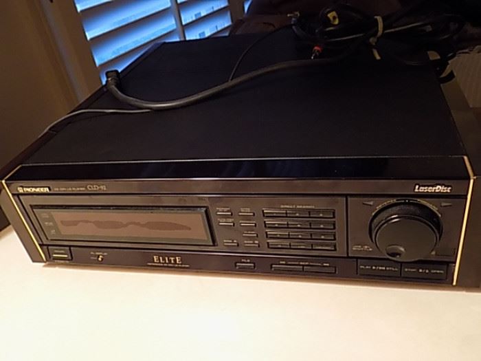 Pioneer Laser Disc Player with Records