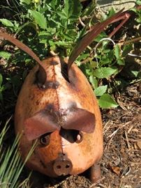Iron garden art.