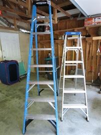 8' and 6' step ladders.