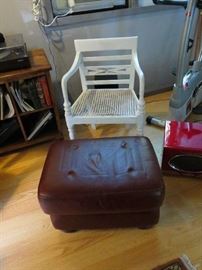 Ottoman and stylish chair.