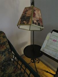 Nice metal porch lamp with stylish shade.