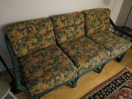 Nice rattan sofa.