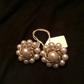 Vintage Faux Pearl Earrings