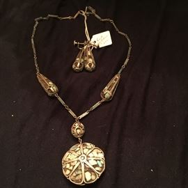 Vintage Necklace and Matching Earrings