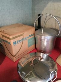KitchenAid Mixing Bowl still in box, Vintage Ice Bucket, 