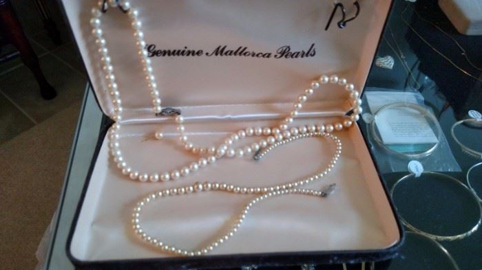 two Pearl Necklaces