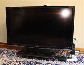 65" Sharp TV, Blue Ray, DVD Player