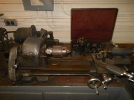Vintage Craftsman lathe and components/works