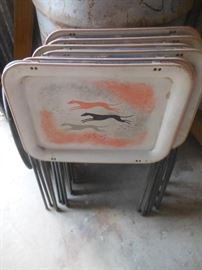 Vintage TV trays/set of 6
