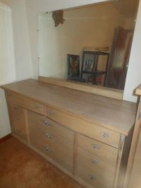 Matching dresser & mirror...also have full bookcase headboard bed