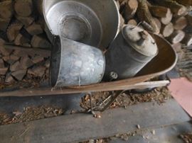 More old buckets and cans