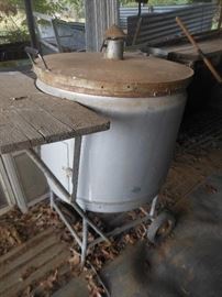 Hand crafted BBQ pit