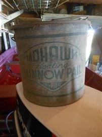 Vintage minnow bucket