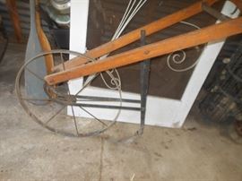 Antique walking plow