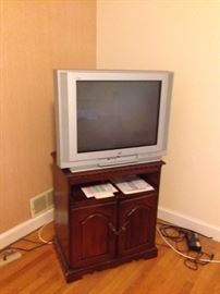 Sony TV  $10 and TV stand $50