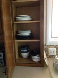assorted bowls and plates