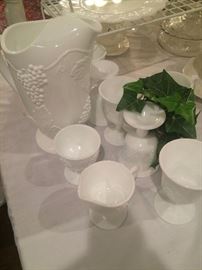Milk glass selections