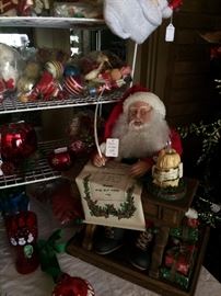 Some of the many Christmas decorations