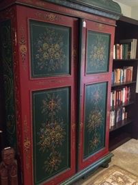 Hand-painted armoire