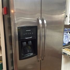 Frigidaire stainless steel side-by-side refrigerator