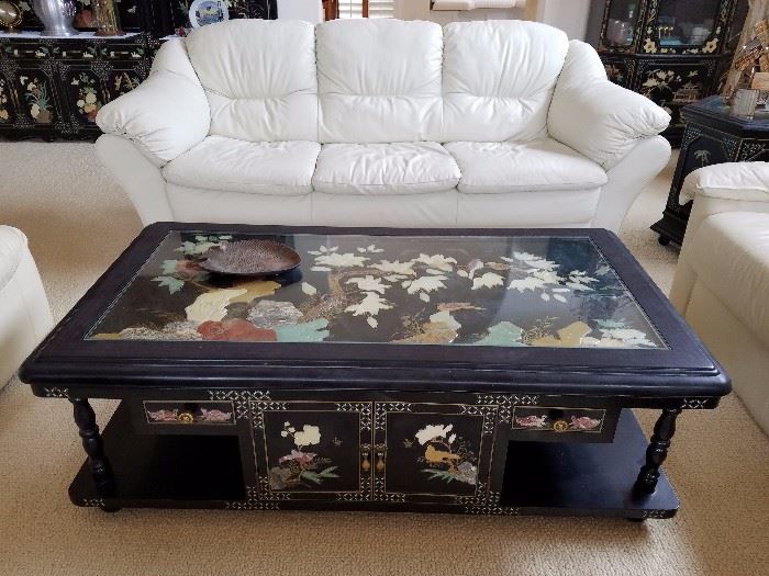 Black Laquer Coffee Table