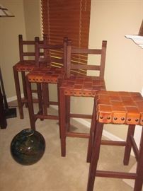 Bar Stools, Argentinean, matching tables and chairs 