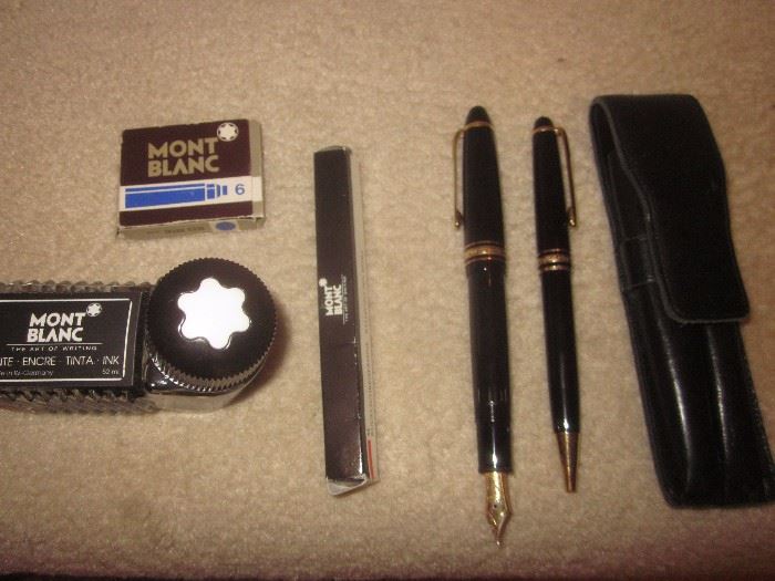 Mont Blanc, Fountain Pen #146, ball point pen, accessories 