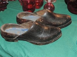 Found these today !!! 19th Century Leather and Wood Shoes - GREAT CONDITION !
