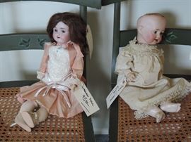 Dolls...there are a few more bisque dolls...