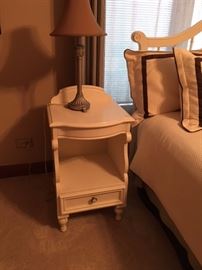 The furniture color is actually white. The photos make it look darker than it is.
