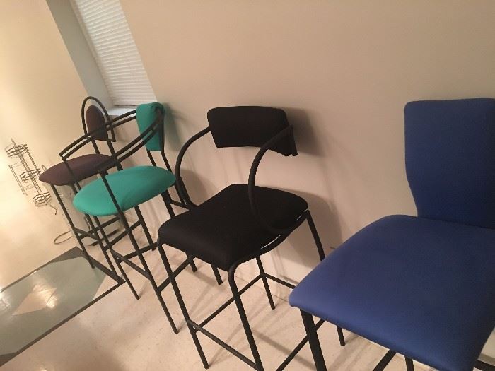 Assortment of modernesque stools.