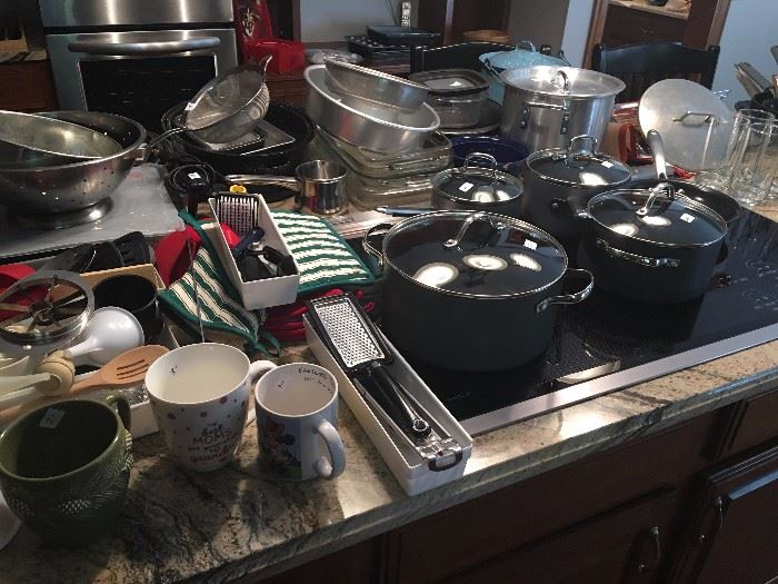 Nice selection of cookware, gadgets, and gourmet accessories.