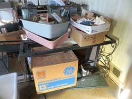 Several fish tanks and stands