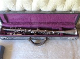Silver clarinet