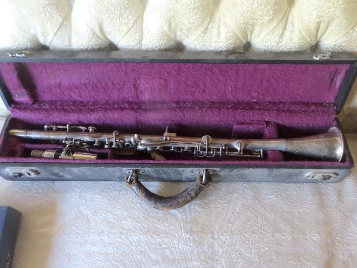 Silver clarinet
