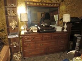 Dresser with mirror