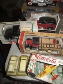 Die cast cars, planes, and trucks
