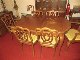 Dining room table and chairs