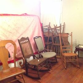 More Antique and vintage rocker pics- Maple Rocker Sold