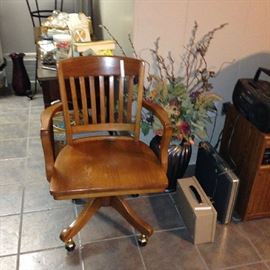 Oak office chair-sold