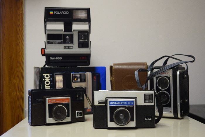 Vintage cameras (Brownie camera no longer available)