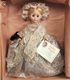 This is one of the madame alexander dolls.. in the 1st lady series ... we have 38 total with the glass display case 