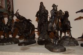 Franklin Mint - Frederick Remington figurines