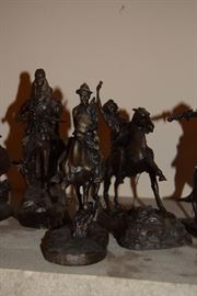 Franklin Mint - Frederick Remington figurines