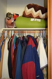 Men's clothing, blankets